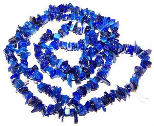 Semiprecious Gemstone Chip Beads - Lapis Semiprecious Gemstone Chip Beads - Lapis