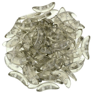 CzechMates Crescent Czech Glass Beads - Black Diamond CzechMates Crescent Czech Glass Beads - Black Diamond