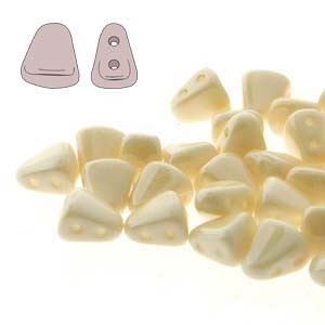NIB-BIT 6x5mm Czech Glass Beads - Chalk Beige NIB-BIT 6x5mm Czech Glass Beads - Chalk Beige
