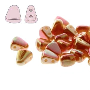 NIB-BIT 6x5mm Czech Glass Beads - Chalk FULL Apricot NIB-BIT 6x5mm Czech Glass Beads - Chalk FULL Apricot