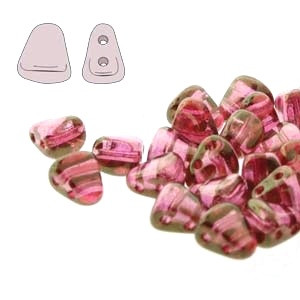 NIB-BIT 6x5mm Czech Glass Beads - Crystal Red Luster NIB-BIT 6x5mm Czech Glass Beads - Crystal Red Luster