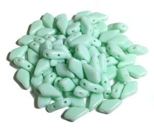 9x5mm Czech Glass Kite Beads - Turquoise Green 9x5mm Czech Glass Kite Beads - Turquoise Green