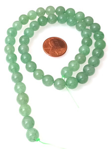 1 Strand of 8mm Round Semiprecious Gemstone Beads - Aventurine 1 Strand of 8mm Round Semiprecious Gemstone Beads - Aventurine