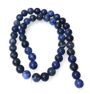 8mm Round Semiprecious Gemstone Beads - Sodalite 8mm Round Semiprecious Gemstone Beads - Sodalite