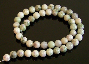 8mm Round Semiprecious Gemstone Beads - Peace Jade