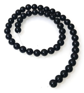 8mm Round Semiprecious Gemstone Beads - Black Onyx 8mm Round Semiprecious Gemstone Beads - Black Onyx