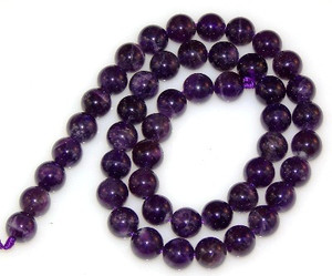 8mm Round Semiprecious Gemstone Beads - Amethyst 8mm Round Semiprecious Gemstone Beads - Amethyst