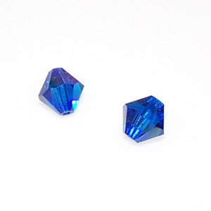 Preciosa 8mm Bicones - Capri Blue AB