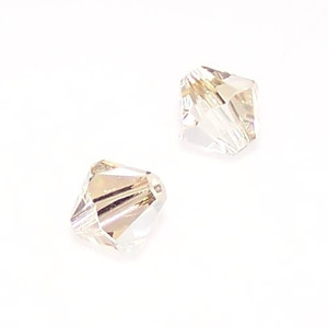 Preciosa 8mm Bicones - Crystal Blond Flare