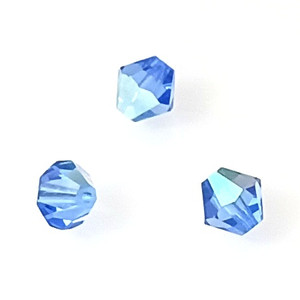 1 Dozen Preciosa 8mm Bicones - Sapphire AB 1 Dozen Preciosa 8mm Bicones - Sapphire AB
