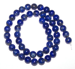 8mm Round Semiprecious Gemstone Beads - Lapis Lazuli 8mm Round Semiprecious Gemstone Beads - Lapis Lazuli