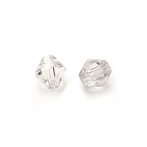 Preciosa 6mm Bicones - Crystal Preciosa 6mm Bicones - Crystal