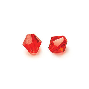 Preciosa 6mm Bicones - Light Siam Preciosa 6mm Bicones - Light Siam