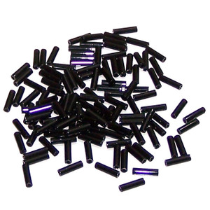 Miyuki Jet 6mm Bugle Beads