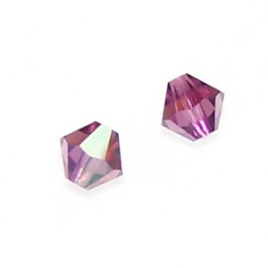 Preciosa 8mm Bicones - Amethyst AB