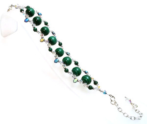 Malachite Vibrations Bracelet Beaded Jewelry Making Kit