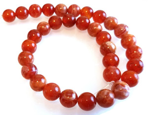 Fire Agate 12mm Round Semiprecious Gemstone Beads Fire Agate 12mm Round Semiprecious Gemstone Beads