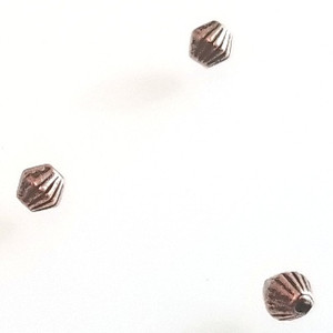 Antique Coppper 4mm Corrugated Bicone Metal Spacer Beads Antique Coppper 4mm Corrugated Bicone Metal Spacer Beads