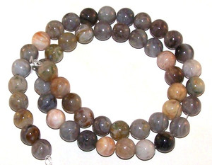 8mm Round Semiprecious Gemstone Beads - Bamboo Leaf Agate 8mm Round Semiprecious Gemstone Beads - Bamboo Leaf Agate