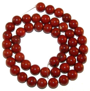 8mm Round Semiprecious Gemstone Beads - Red Jasper 8mm Round Semiprecious Gemstone Beads - Red Jasper