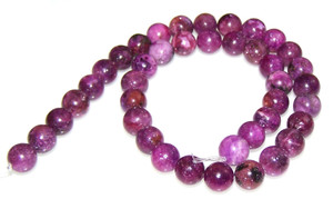 10mm Round Semiprecious Gemstone Beads - Lepidolite