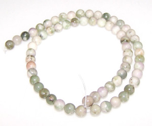 6mm Round Semiprecious Gemstone Beads - PEACE JADE