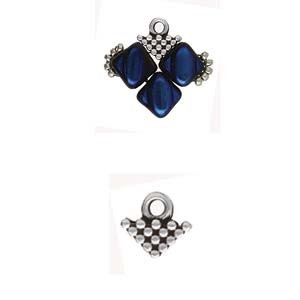 Antique Silver Kalivia Silky Bead Ending Antique Silver Kalivia Silky Bead Ending
