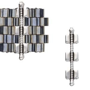 Antique Silver Kalogeros Tila Connector Antique Silver Kalogeros Tila Connector