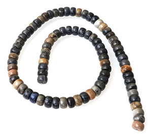 1 Strand of 8x5mm Puff Rondelle Semiprecious Gemstone Beads - Picasso Jasper 1 Strand of 8x5mm Puff Rondelle Semiprecious Gemstone Beads - Picasso Jasper