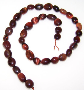 Red Tiger Eye 7x10mm Irregular Nuggets Semiprecious Gemstone Beads
