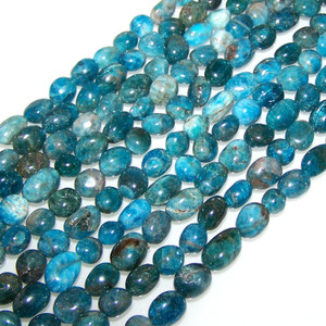 Apatite 7x10mm Irregular Nuggets Semiprecious Gemstone Beads