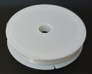 1 Spool of 21ft (6.4m) of 0.8mm Clear Elastic Cord