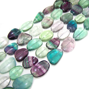 Semiprecious Gemstone Large Nugget Beads - Fluorite