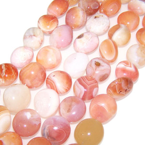 Semiprecious Gemstone Large Nugget Beads - Red Botswana Agate