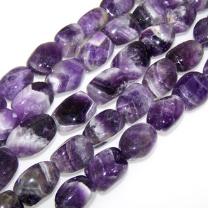 Semiprecious Gemstone Large Nugget Beads - Dog Tooth Amethyst