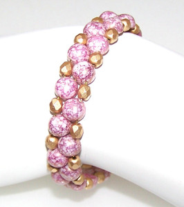 Terracotta Purple Halo Bracelet Beaded Jewelry Making Kit