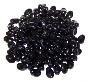 6x8mm Czech Glass Tulip Petal Beads - Jet