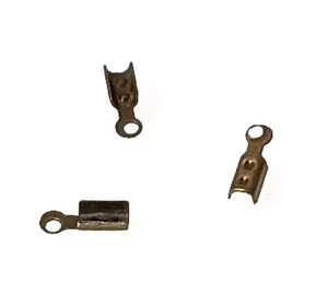 100 Antique Bronze 7.5x2.5mm Crimp End Caps 100 Antique Bronze 7.5x2.5mm Crimp End Caps