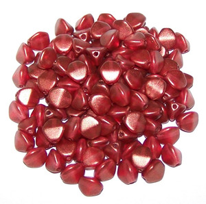 Czech 7mm Pinch Beads - Crystal GT Razzmatazz Czech 7mm Pinch Beads - Crystal GT Razzmatazz