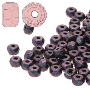 2.2x3mm Czech Glass Faceted Micro Spacers - Polychrome Mix Berry 2.2x3mm Czech Glass Faceted Micro Spacers - Polychrome Mix Berry