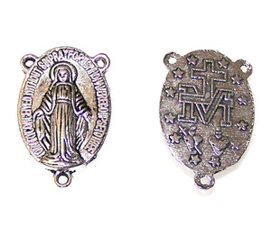 Pewter Center 3- 22x14mm