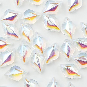 MINI GemDuo 2-Hole Czech Glass 4x6mm Beads - CRYSTAL AB MINI GemDuo 2-Hole Czech Glass 4x6mm Beads - CRYSTAL AB