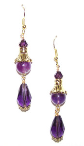 Amethyst Empire Earrings Beaded Jewelry Making Kit