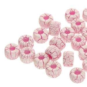 Matubo Size Seed Beads - Ionic White Pink Matubo Size Seed Beads - Ionic White Pink