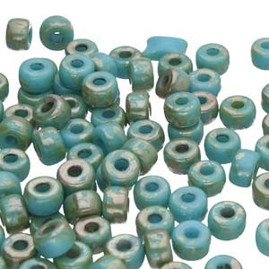 Matubo Size Seed Beads - Turquoise Blue Rembrandt Matubo Size Seed Beads - Turquoise Blue Rembrandt