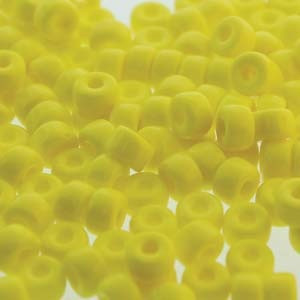 Matubo Size Seed Beads - Yellow Opaque Matubo Size Seed Beads - Yellow Opaque