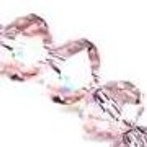 Pink 12x9mm Glass Crystal Rondelles Pink 12x9mm Glass Crystal Rondelles