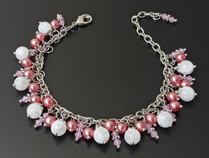 Opalescent Moon Bracelet Beaded Jewelry Making Kit