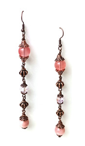 Rosy Splendor Earrings Beaded Jewelry Making Kit Rosy Splendor Earrings Beaded Jewelry Making Kit