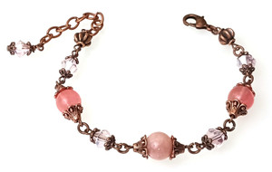 Rosy Splendor Bracelet Beaded Jewelry Making Kit Rosy Splendor Bracelet Beaded Jewelry Making Kit